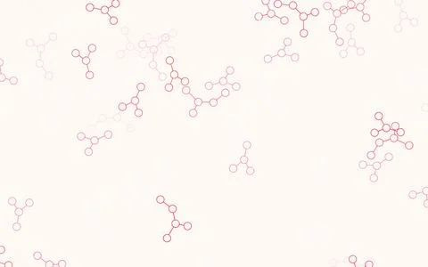 Light Red vector pattern with artificial intelligence network. Stockillustratie