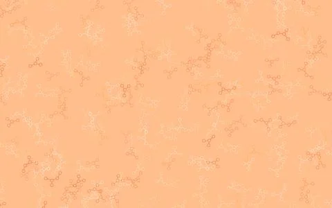 Light Red vector pattern with artificial intelligence network. Stock Illustration