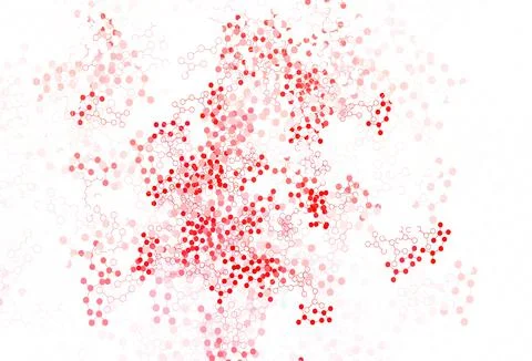 Light Red vector pattern with artificial intelligence network. イラスト素材