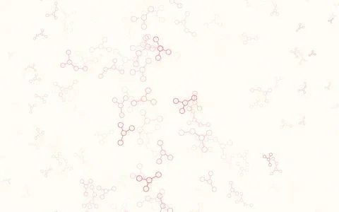 Light Red vector pattern with artificial intelligence network. Stock Illustration