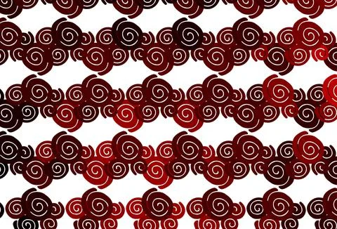 Light Red vector pattern with bent ribbons. Stockillustratie