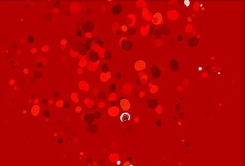 Light Red vector pattern with bubble shapes. 스톡 일러스트