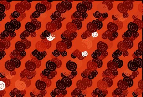 Light Red vector pattern with bubble shapes. 스톡 일러스트