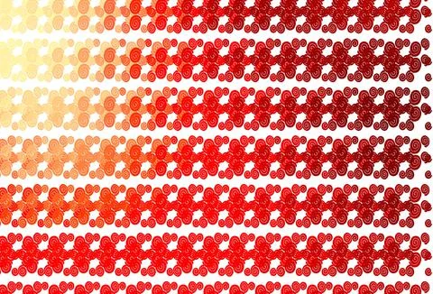 Light Red vector pattern with bubble shapes. Stock Illustration