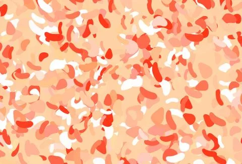 Light Red vector pattern with chaotic shapes. Stock Illustration