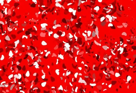 Light red vector pattern with chaotic shapes. Illustrazione stock