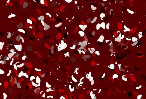 Light red vector pattern with chaotic shapes. 스톡 일러스트