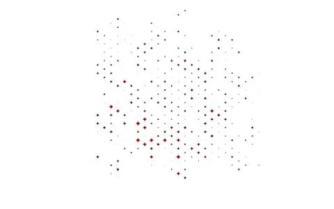 Light Red vector pattern with christmas stars. Stock Illustration