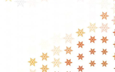 Light Red vector pattern with christmas snowflakes, stars. 库存插图