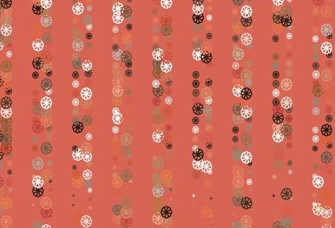Light Red vector pattern with christmas snowflakes. Stock Illustration