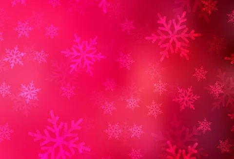 Light Red vector pattern in Christmas style. Illustrazione stock