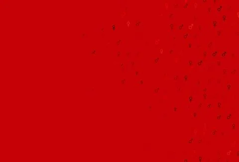 Light red vector pattern with gender elements. 스톡 일러스트