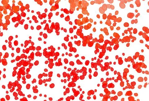 Light Red vector pattern with liquid shapes. Stock Illustration