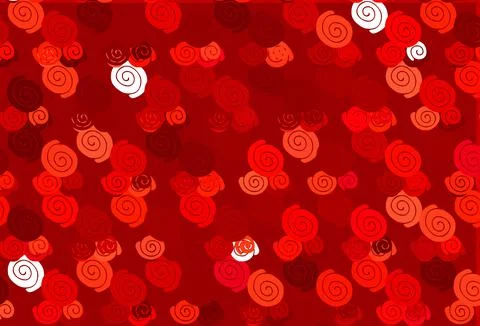 Light Red vector pattern with liquid shapes. 스톡 일러스트