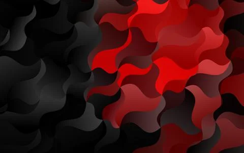 Light Red vector pattern with liquid shapes. Stock Illustration