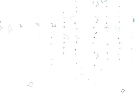 Light Red vector pattern with music elements. Illustrazione stock