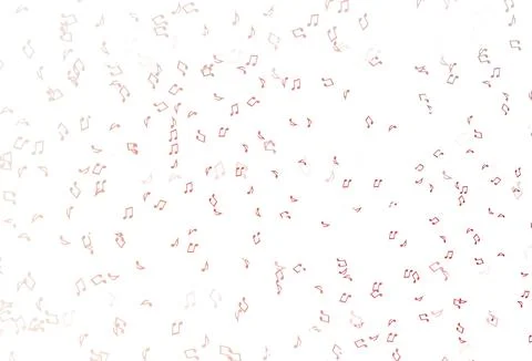 Light Red vector pattern with music elements. Illustrazione stock