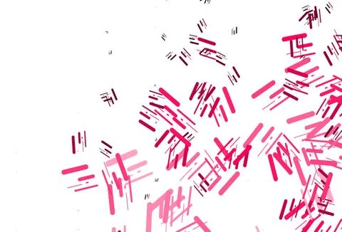 Light Red vector pattern with narrow lines. Stock Illustration