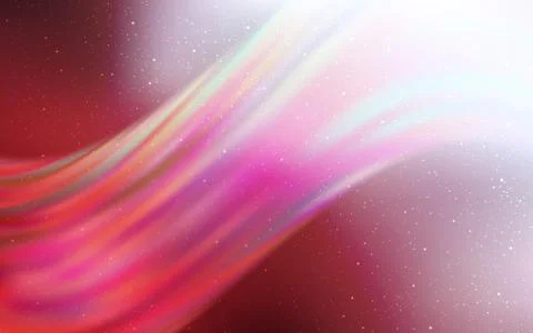 Light Red vector pattern with night sky stars. Stock Illustration