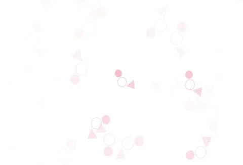 Light Red vector pattern with polygonal style with circles. 스톡 일러스트