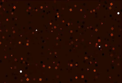 Light Red vector pattern in polygonal style with circles. Illustrazione stock