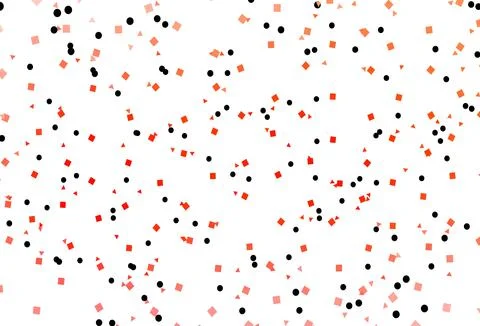 Light Red vector pattern in polygonal style with circles. Illustrazione stock