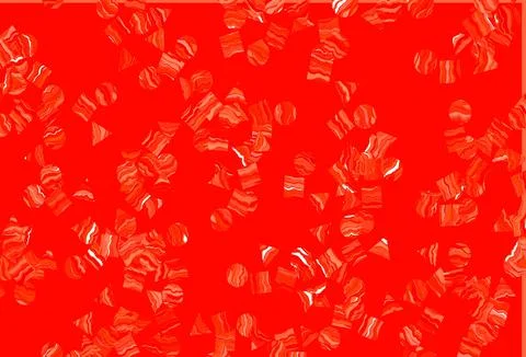 Light Red vector pattern in polygonal style with circles. Stock Illustration