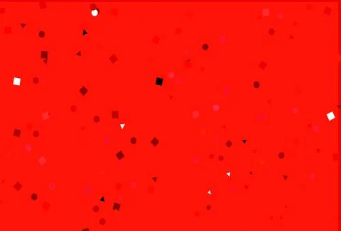 Light Red vector pattern in polygonal style with circles. Stock Illustration