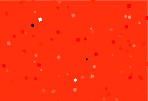Light Red vector pattern in polygonal style with circles. Illustrazione stock