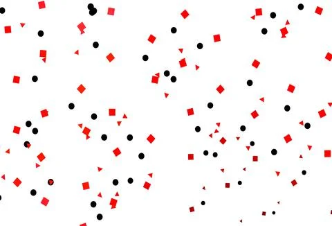 Light Red vector pattern in polygonal style with circles. Stock Illustration