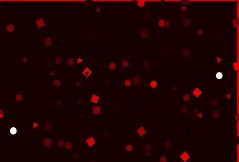 Light Red vector pattern in polygonal style with circles. Stock Illustration