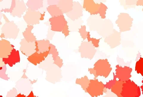 Light Red vector pattern with random forms. Illustrazione stock