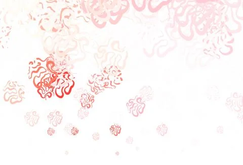 Light Red vector pattern with random forms. 库存插图