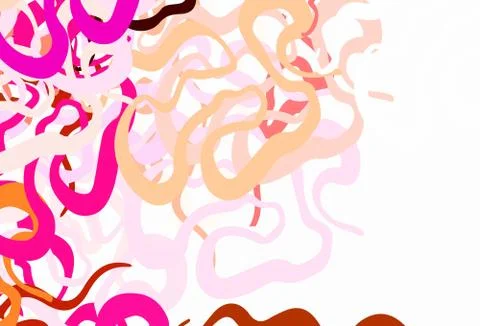 Light Red vector pattern with random forms. Stock Illustration