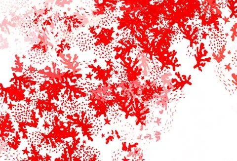 Light Red vector pattern with random forms. Illustrazione stock