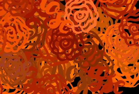 Light Red vector pattern with random forms. Illustrazione stock