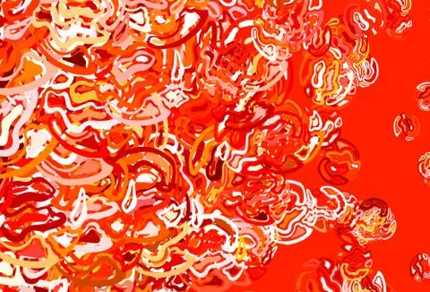 Light Red vector pattern with random forms. Illustrazione stock