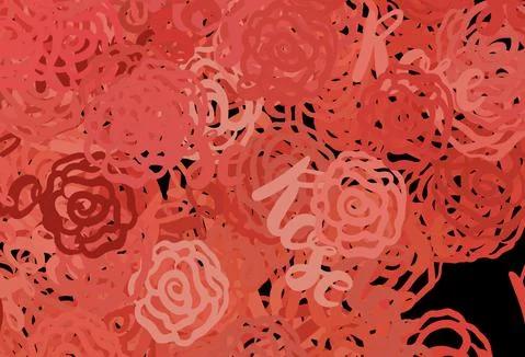 Light Red vector pattern with random forms. Stock Illustration