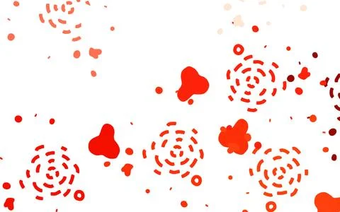 Light Red vector pattern with random forms. Illustrazione stock