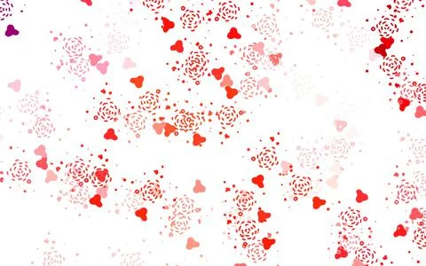 Light Red vector pattern with random forms. Stock Illustration