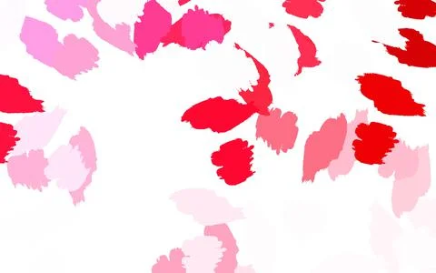 Light Red vector pattern with random forms. 스톡 일러스트