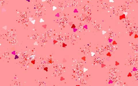 Light Red vector pattern with random forms. Illustrazione stock