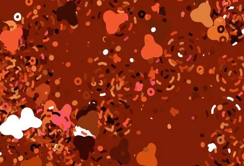 Light Red vector pattern with random forms. Illustrazione stock