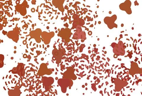 Light Red vector pattern with random forms. Illustrazione stock