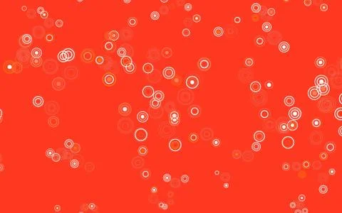 Light Red vector pattern with spheres. Illustrazione stock