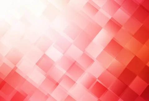 Light Red vector pattern in square style. Illustrazione stock