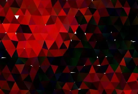 Light Red vector polygon abstract background. Illustrazione stock