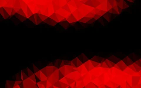 Light Red vector polygon abstract background. Illustrazione stock