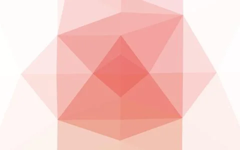 Light Red vector polygonal background. Stock Illustration