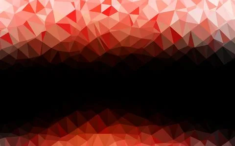 Light Red vector polygonal background. Stock Illustration